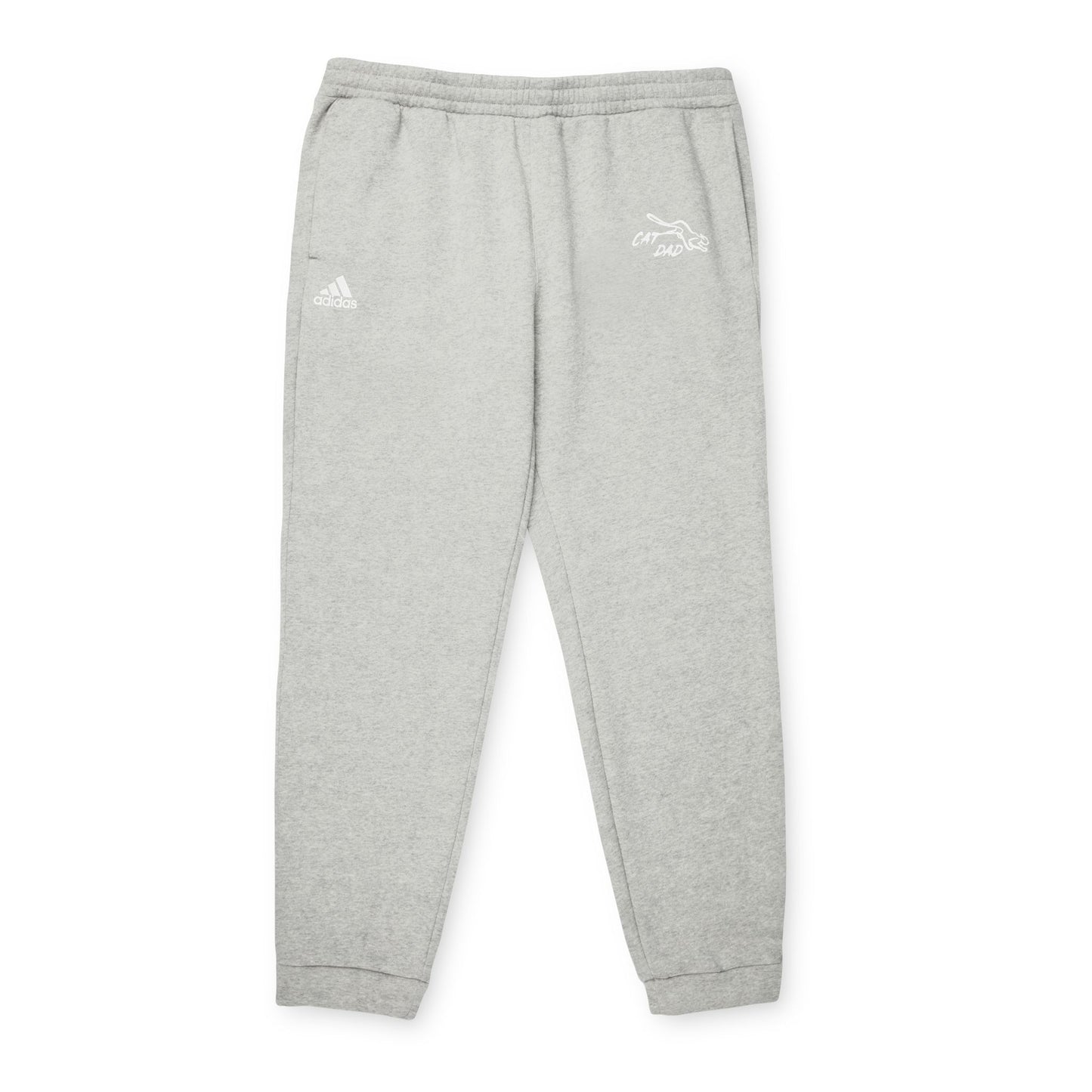 adidas Unisex Fleece Joggers - Cat Dad - Yoru Says