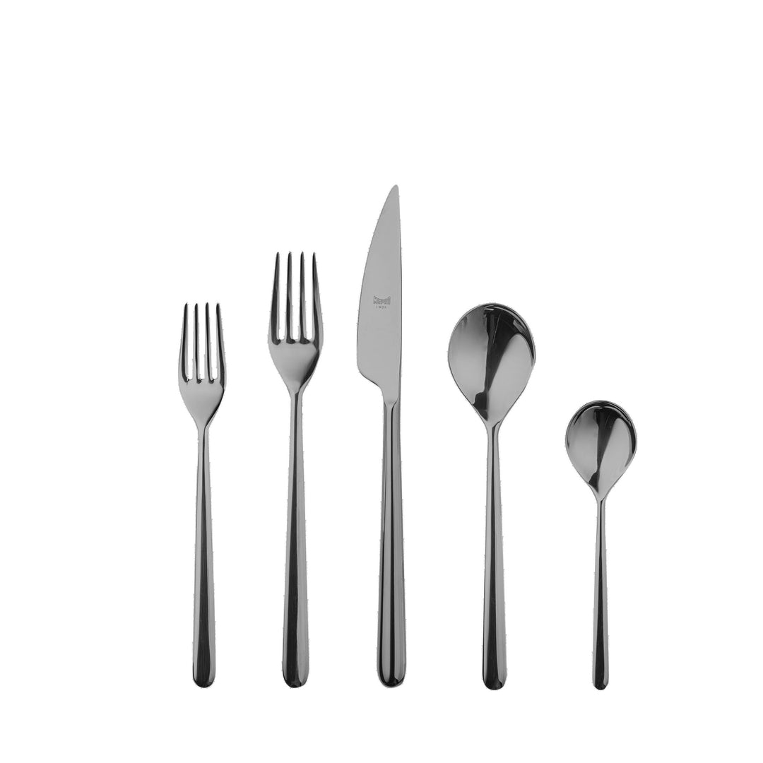 CUTLERY SET 5 PCS  LINEA "ORO NERO" - Yoru Says