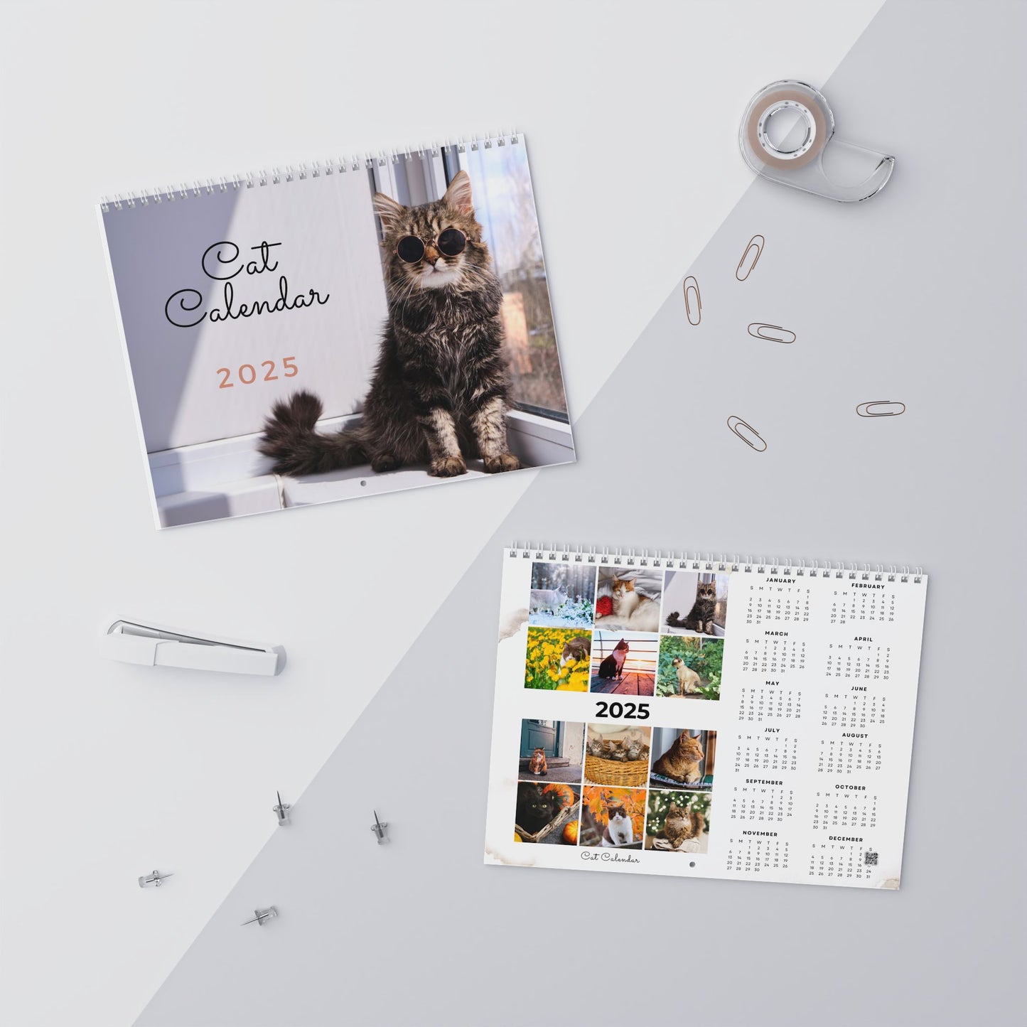 Cat Wall Calendar (2025) - Yoru Says