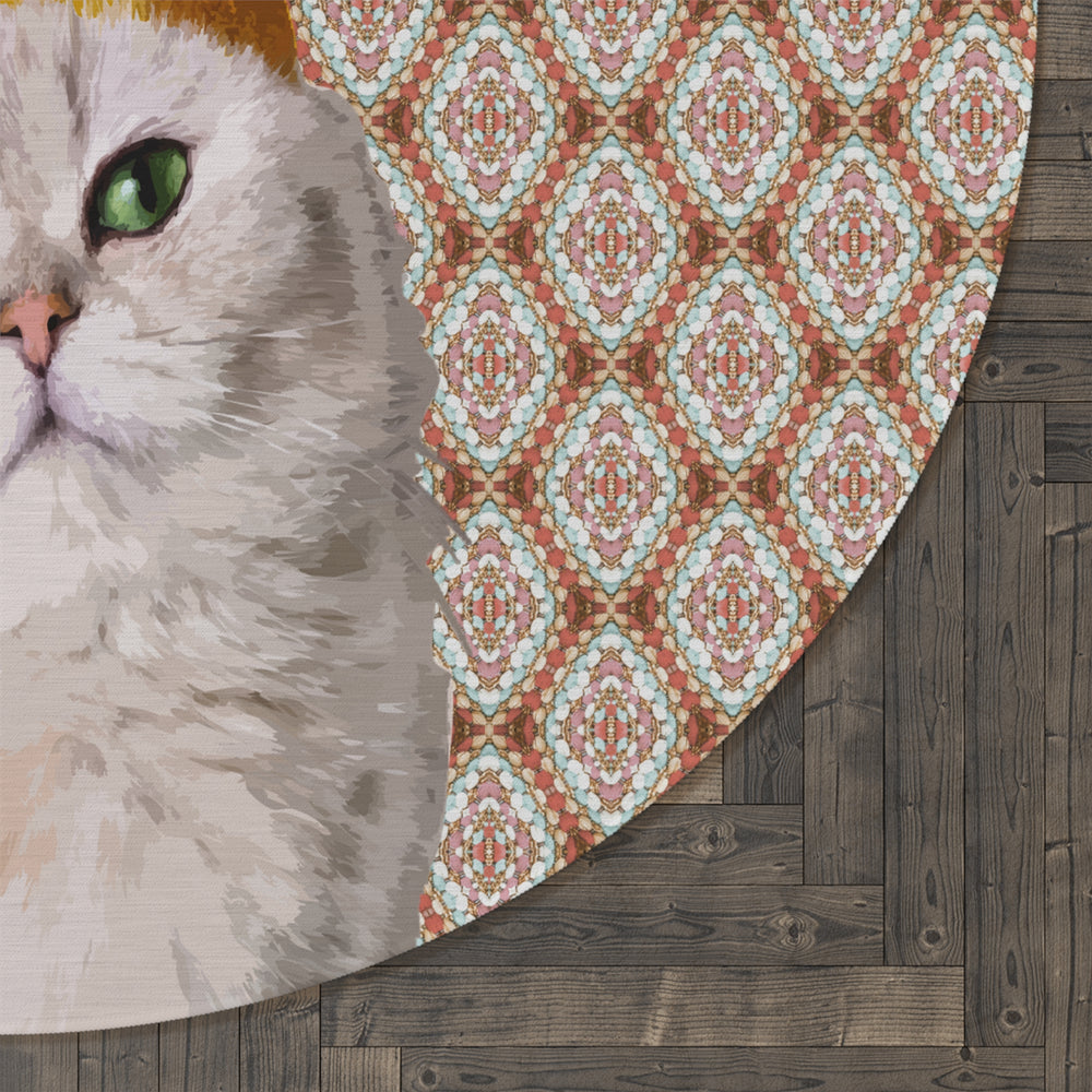 
                  
                    Round Rug - White Queen Cat Design for Queens and Princesses
                  
                