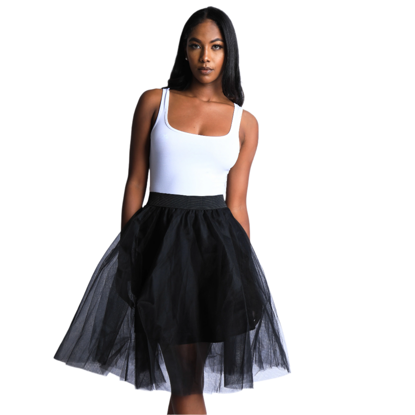 Tutu Tulle Knee Length A Line Ballet Dance Prom Party Layers Skirt - Yoru Says