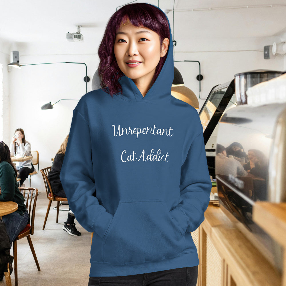 Unrepentant Cat Addict - Women Hoodie - Yoru Says