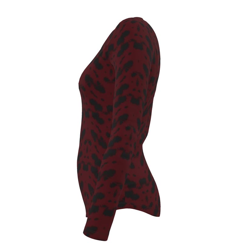 Leopard Print - Deep Burgandy - Yoru Says