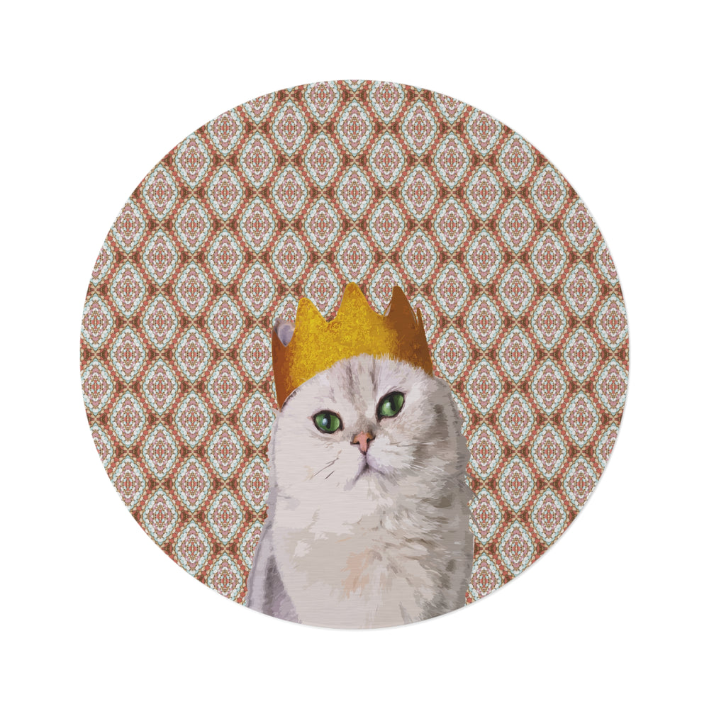 
                  
                    Round Rug - White Queen Cat Design for Queens and Princesses
                  
                