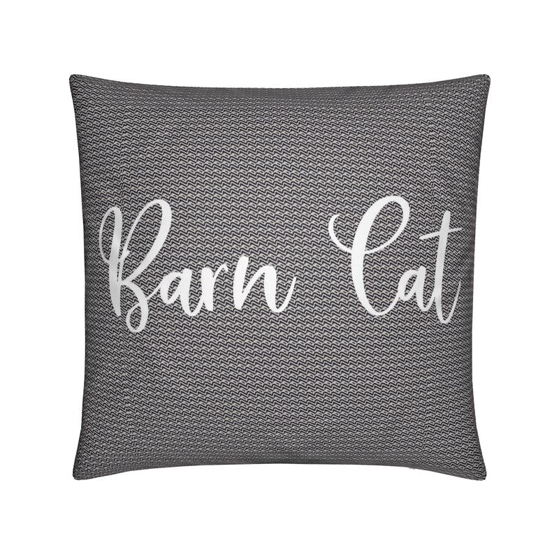 Barn Cat throw pillow - Yoru Says