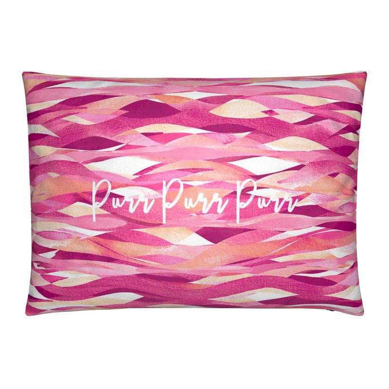 Purring Wave Throw pillow - Yoru Says