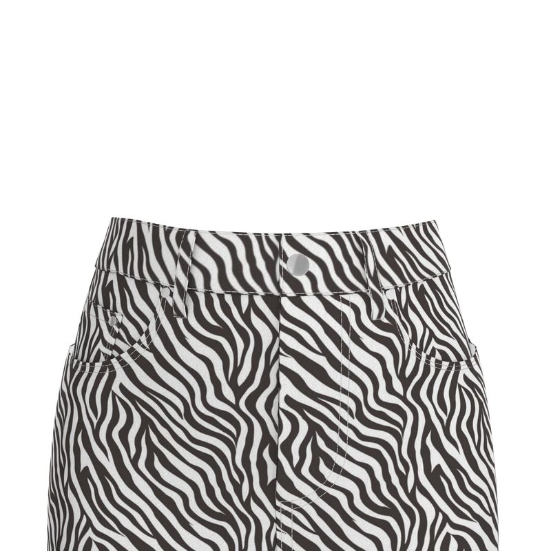 Statement denim skirt - Zebra - Yoru Says