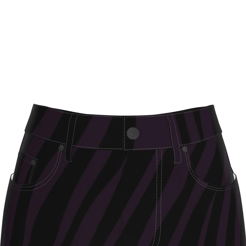 Purple rain midi jean skirt - Yoru Says