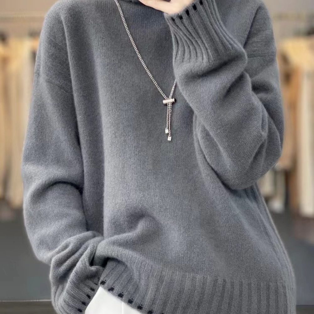 
                  
                    Women's High Collar Turtle Neck Sweater - Yoru Says
                  
                