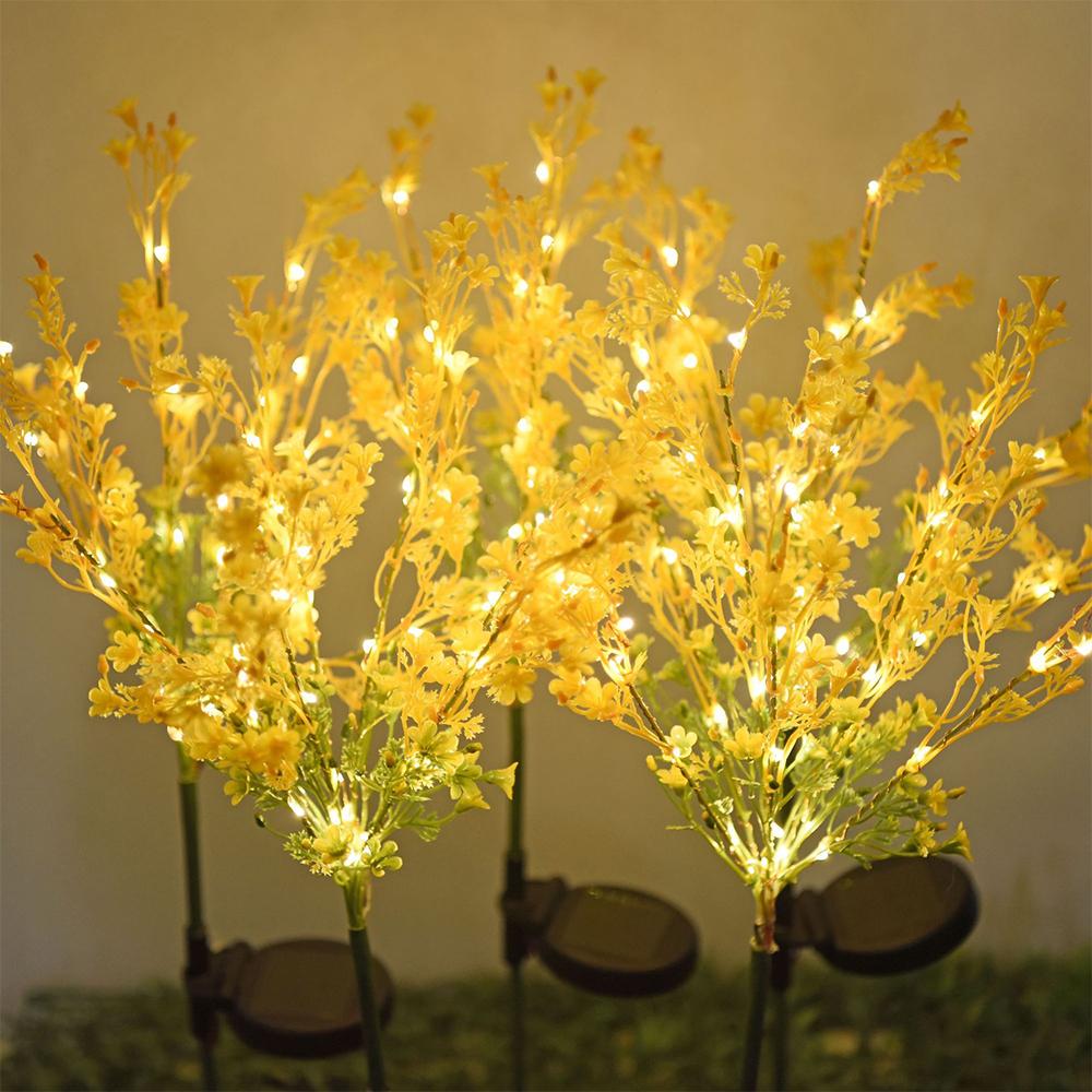 2Pcs Solar Canola Flower Shaped Christmas Lights - Yoru Says