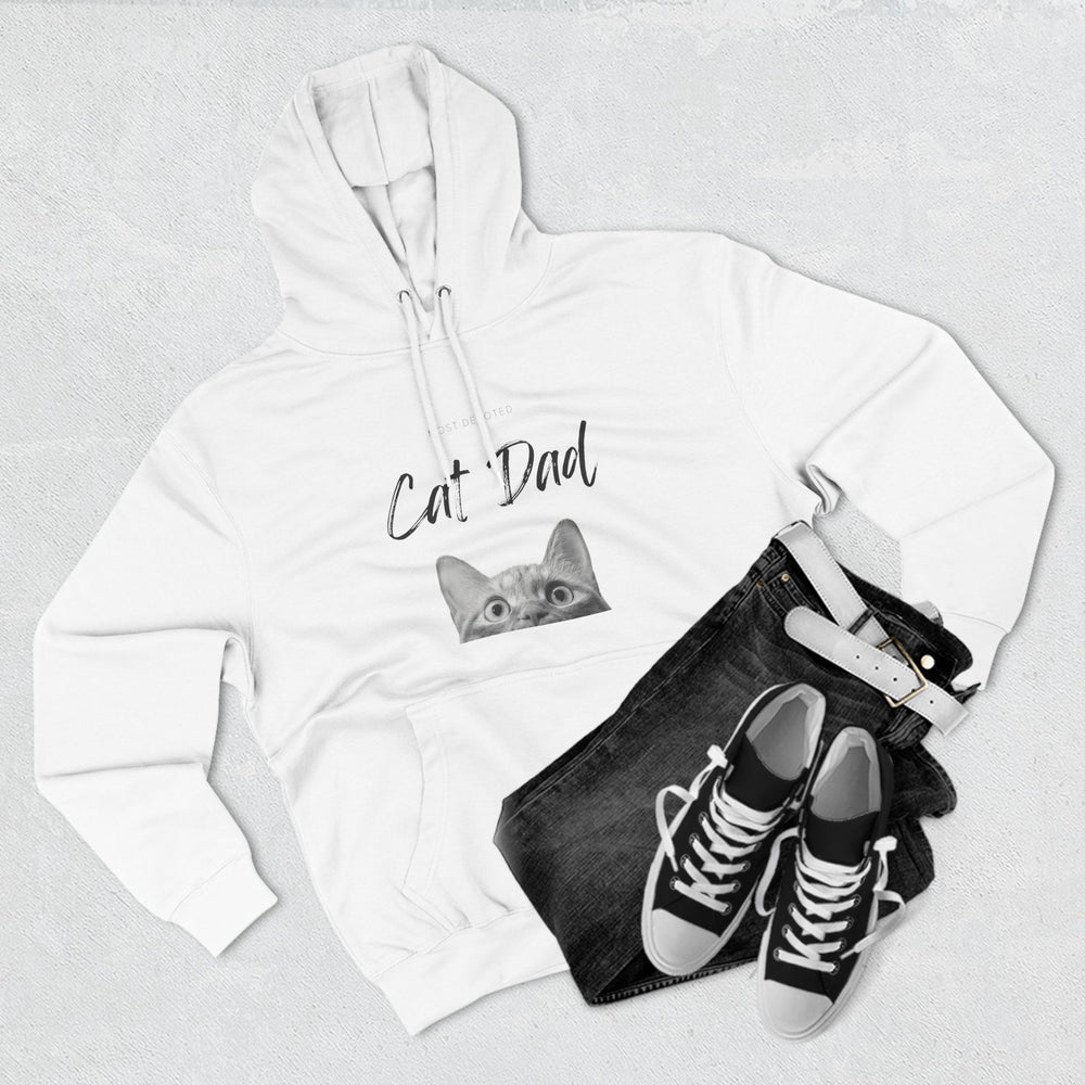 
                  
                    Three-Panel Devoted Cat Dad Fleece Hoodie - Yoru Says
                  
                