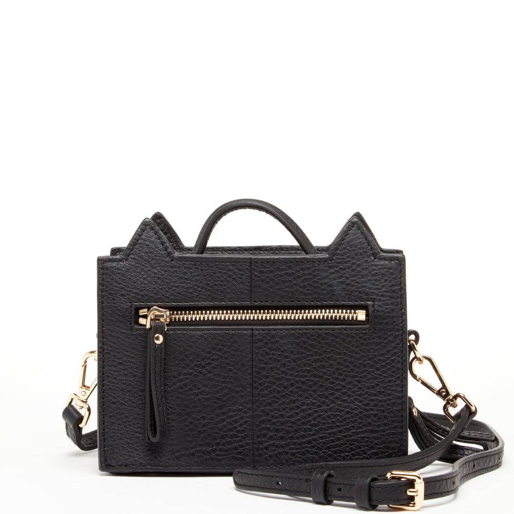 
                  
                    Leather Cat Bag Black Crossbody - Yoru Says
                  
                