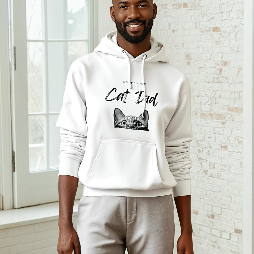 
                  
                    Three-Panel Devoted Cat Dad Fleece Hoodie - Yoru Says
                  
                