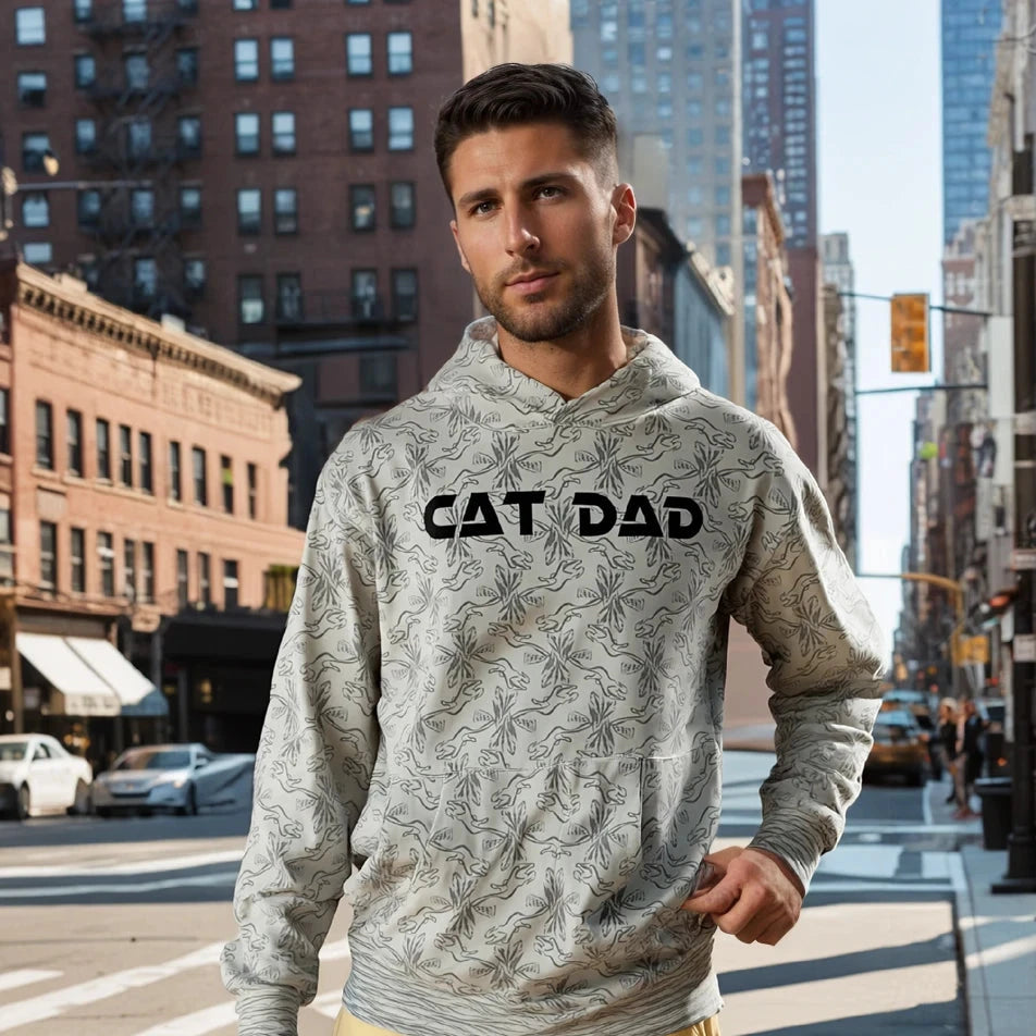 CAT DAD concrete jungle Unisex Hoodie - Yoru Says