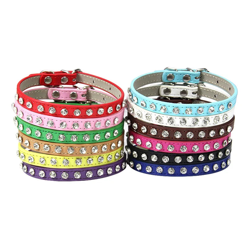 Luxury Rhinestone Rivets Cat Collar - Breakaway collar - Yoru Says