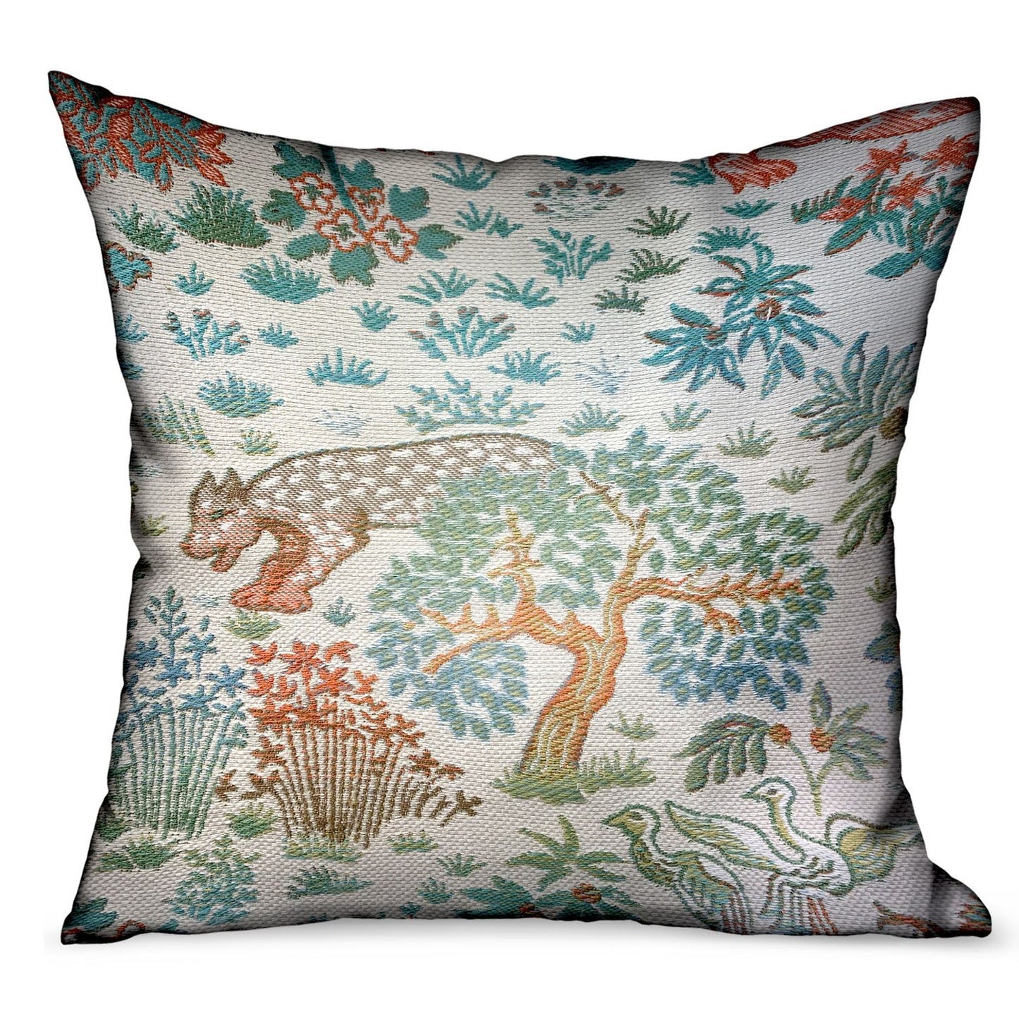 Wild Jungle Multi Animal motif Luxury Outdoor/Indoor Throw Pillow - Yoru Says