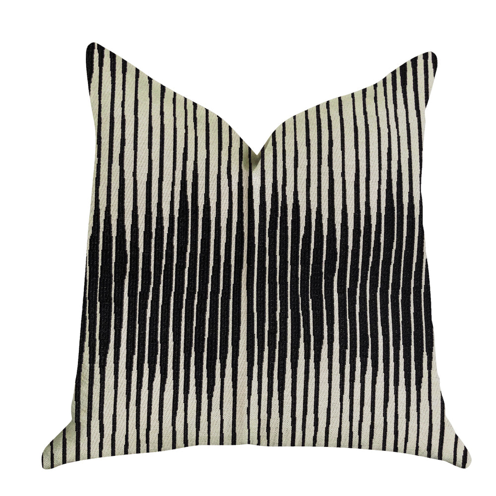 Black Crystal Luxury Throw Pillow - Yoru Says