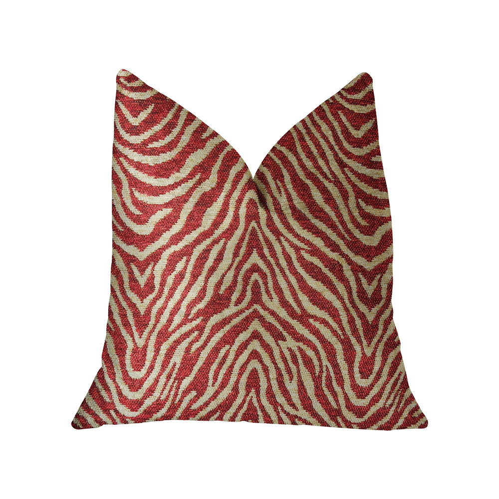 Oasis Waves Red Luxury Throw Pillow - Yoru Says