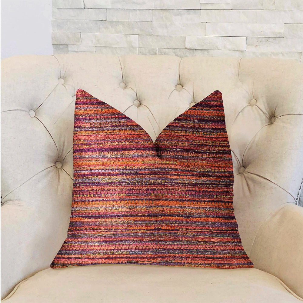 Sunset Sky Red Luxury Throw Pillow - Yoru Says