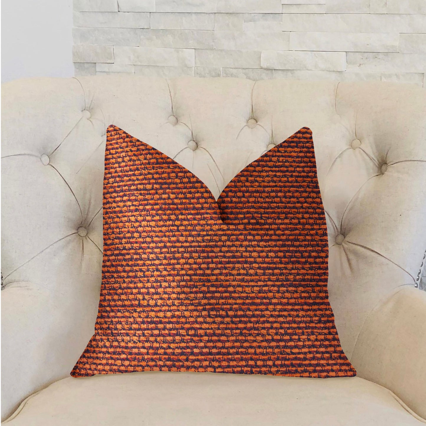 Roseate Orange Luxury Throw Pillow - Yoru Says