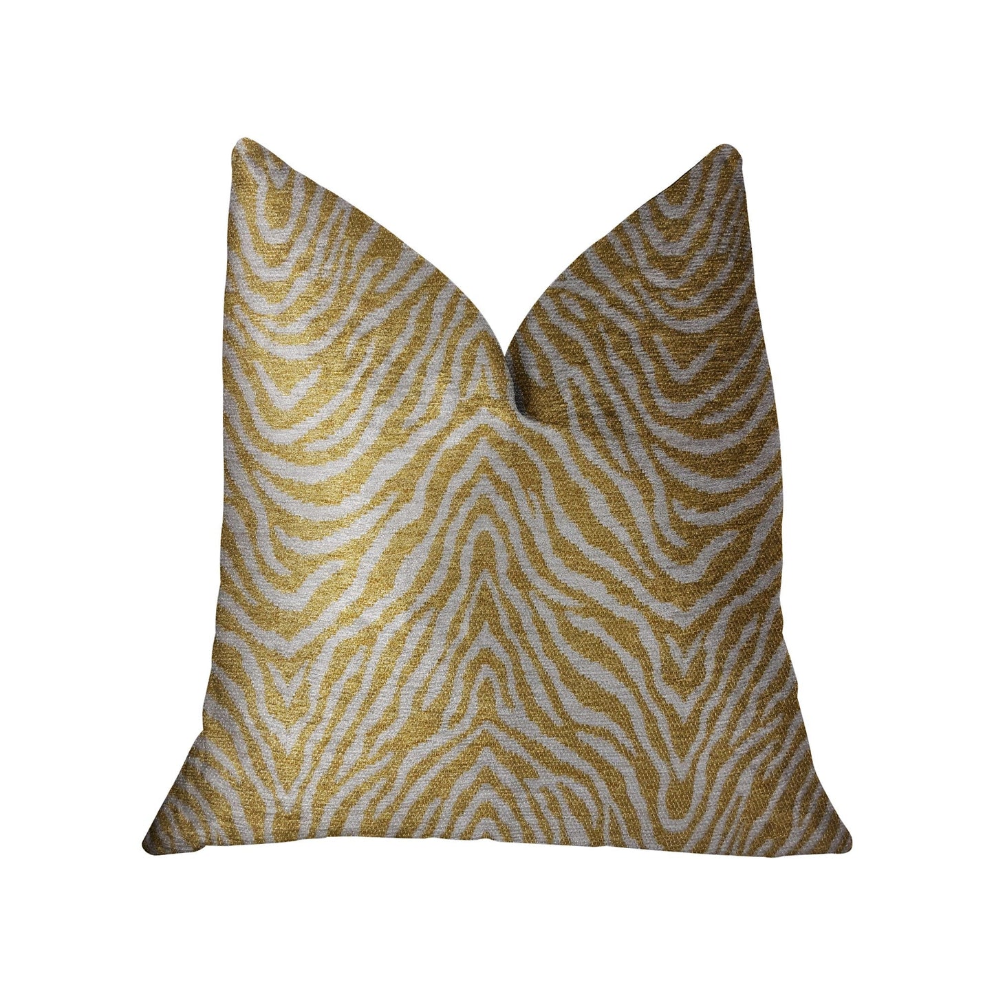 Oasis Waves Yellow and Beige Luxury Throw Pillow - Yoru Says