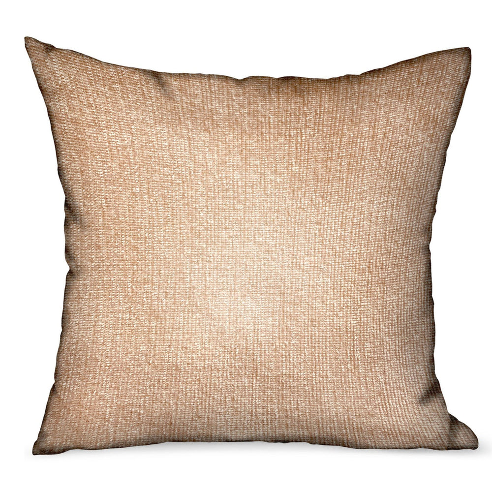 Lush Sepia Off White Solid Luxury Outdoor/Indoor Throw Pillow - Yoru Says