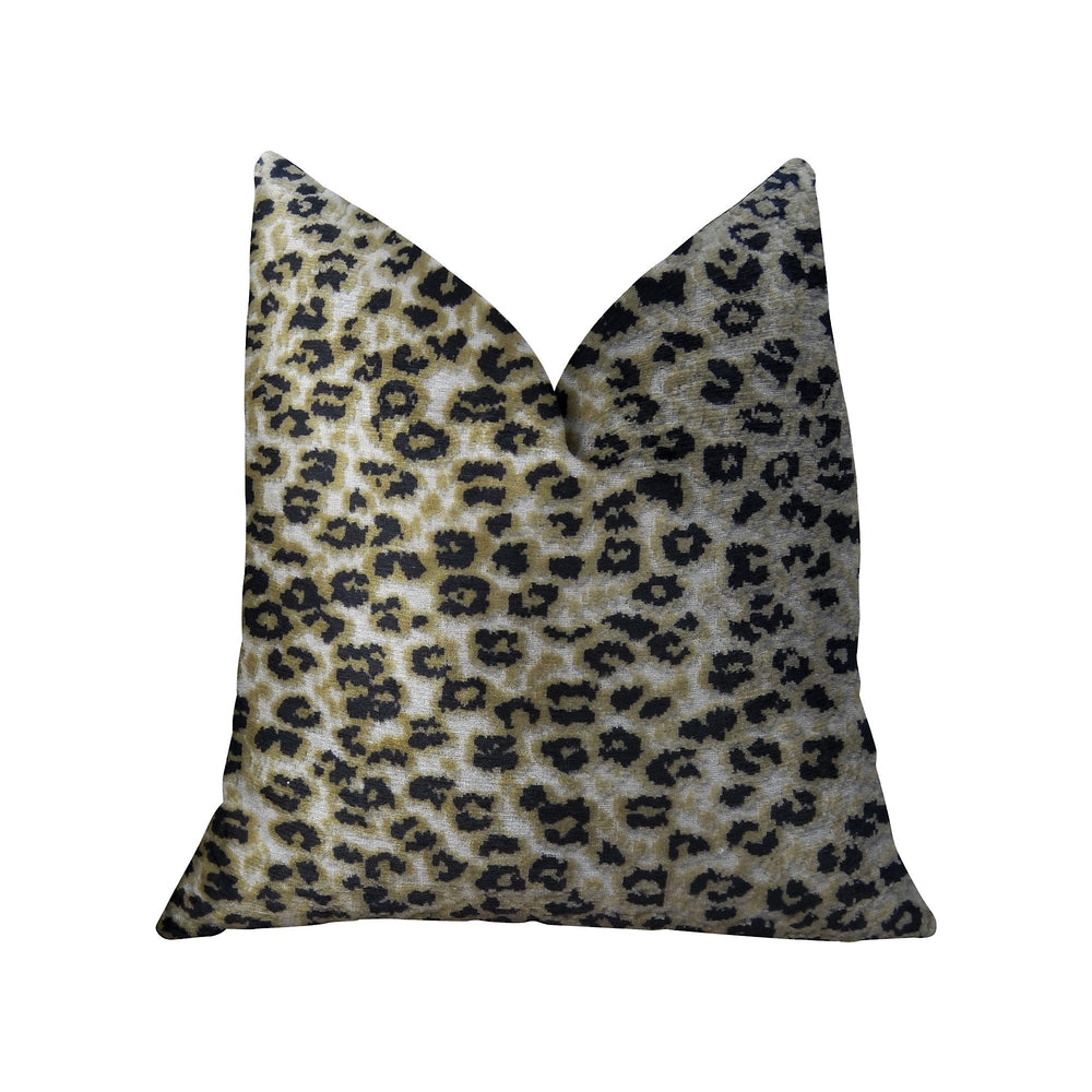 Wild Cheetah Taupe and Black Handmade - Luxury Pillow - Yoru Says