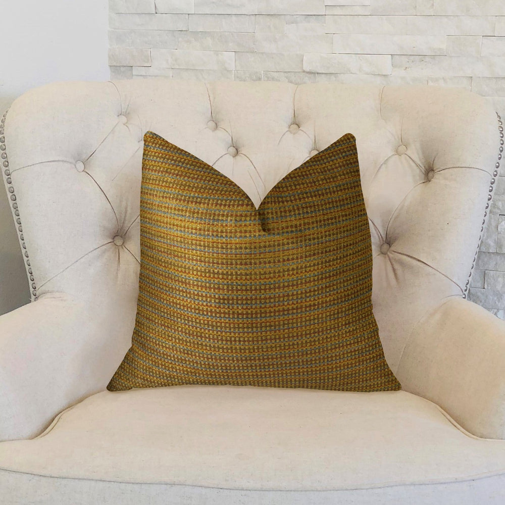 Madison Copper and Brown Handmade Luxury Pillow - Yoru Says