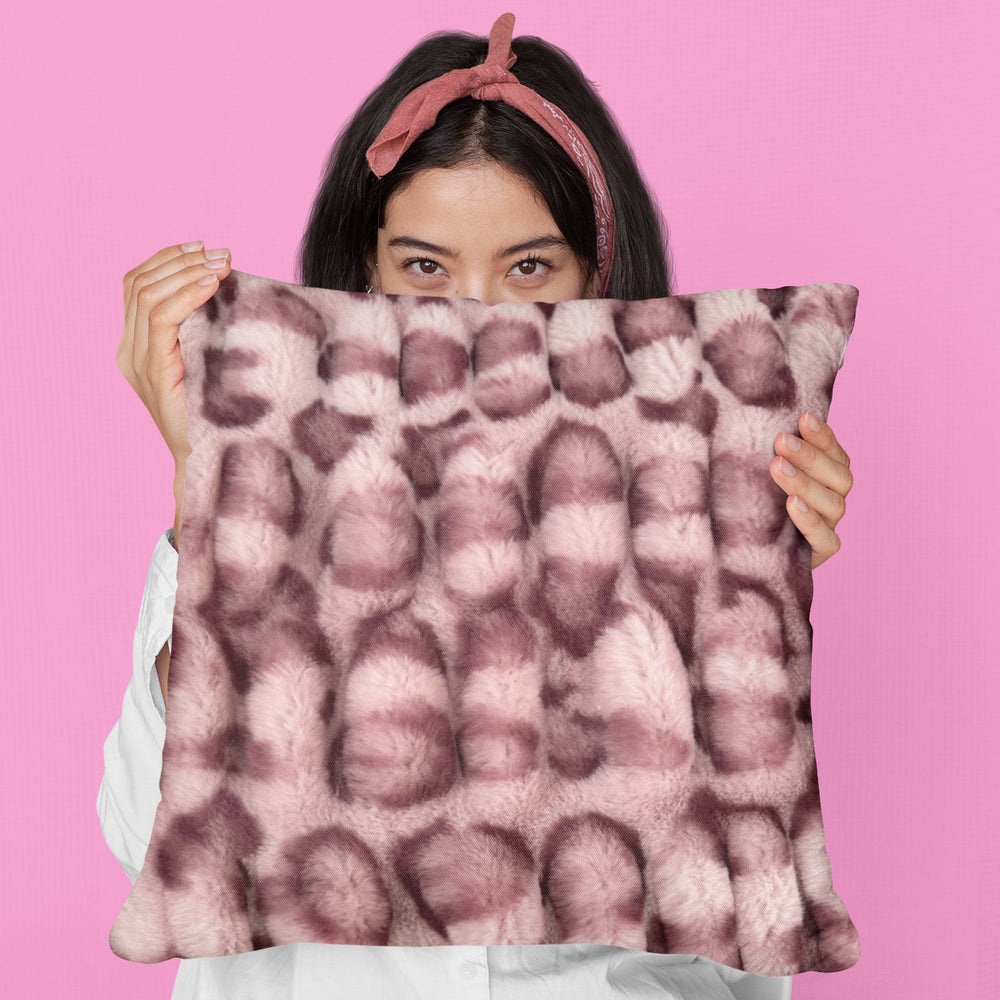 
                  
                    Plutus Pink Leopard Animal Faux Fur Luxury Throw Pillow - Yoru Says
                  
                