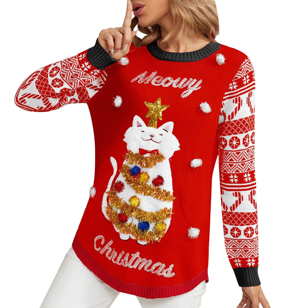 
                  
                    Christmas 2024 Meowy Ugly Sweater - Yoru Says
                  
                