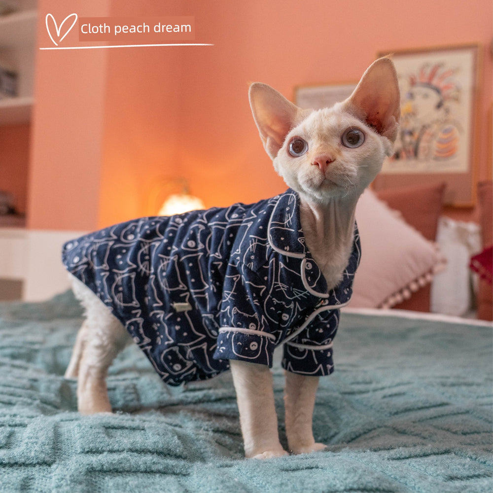 Gingerain Conis Pajamas Thin Hairless Cat - Yoru Says