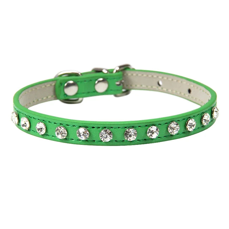 
                  
                    Luxury Rhinestone Rivets Cat Collar - Breakaway collar - Yoru Says
                  
                