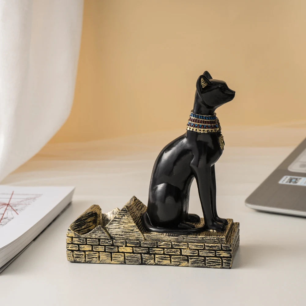 
                  
                    Resin Egyptian Cat God Wine Holder - Yoru Says
                  
                