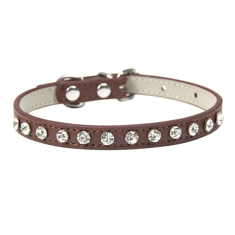 
                  
                    Luxury Rhinestone Rivets Cat Collar - Breakaway collar - Yoru Says
                  
                