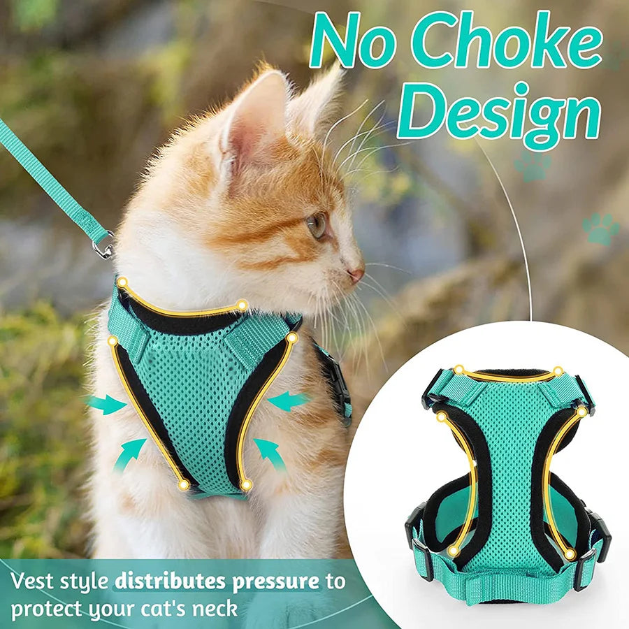 
                  
                    Escape Proof Cat Harness and Leash - Yoru Says
                  
                