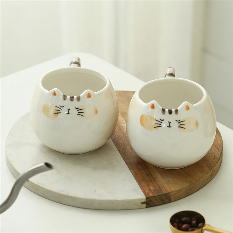 Peaceful Ceramic Cat Mug - Yoru Says