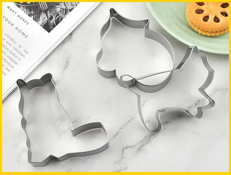 
                  
                    5pcs Cat Cookie Cutter Set Stainless Steel - Yoru Says
                  
                