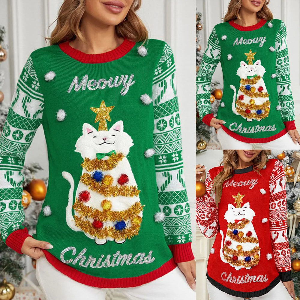 
                  
                    Christmas 2024 Meowy Ugly Sweater - Yoru Says
                  
                