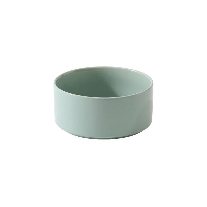 
                  
                    Elevated, Ceramic  Double Feeding Bowls with Wooden Stand
                  
                