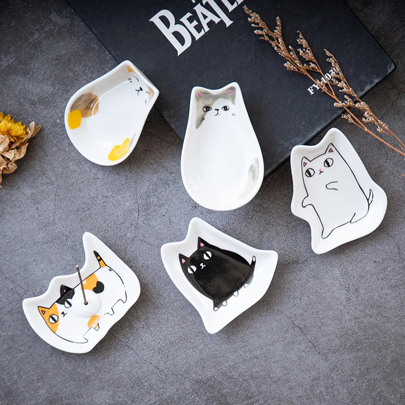 Neko Ceramic Oil Dish - Yoru Says