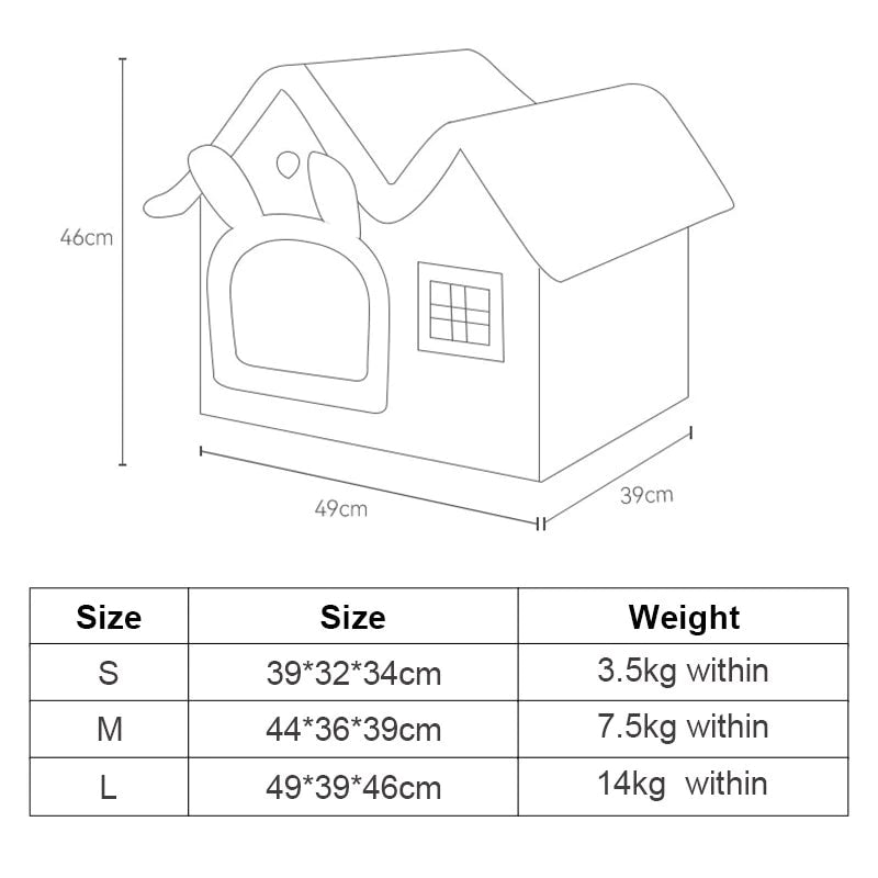 
                  
                    Removable Roof Plush Pet House - Yoru Says
                  
                