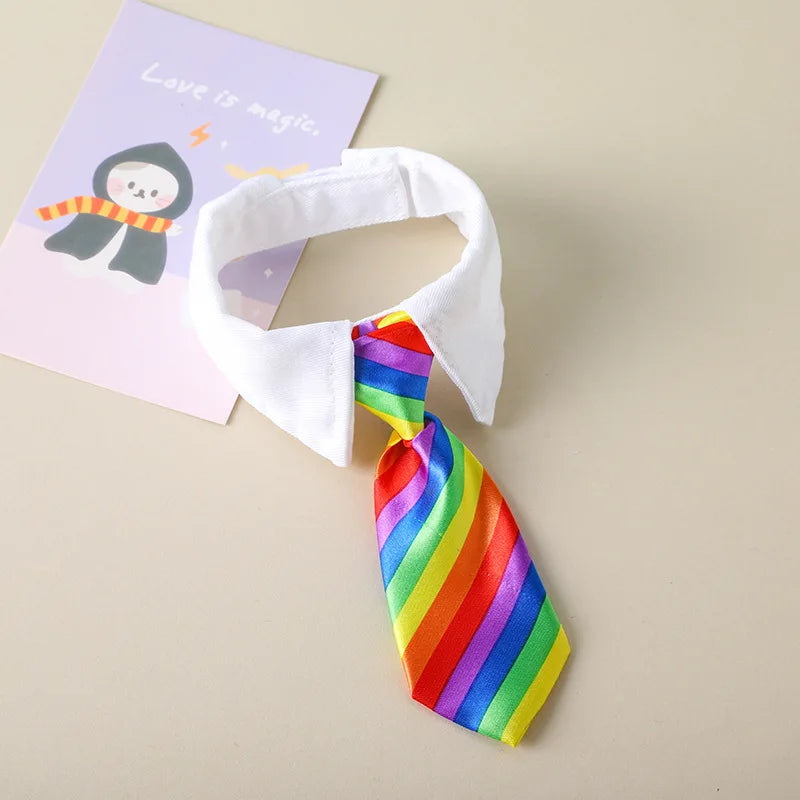 
                  
                    Dapper Kitty Striped Tie Collar - Yoru Says
                  
                