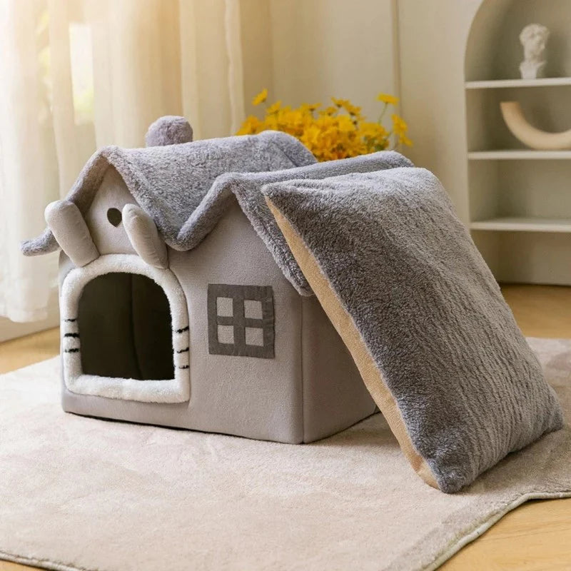 
                  
                    Removable Roof Plush Pet House - Yoru Says
                  
                