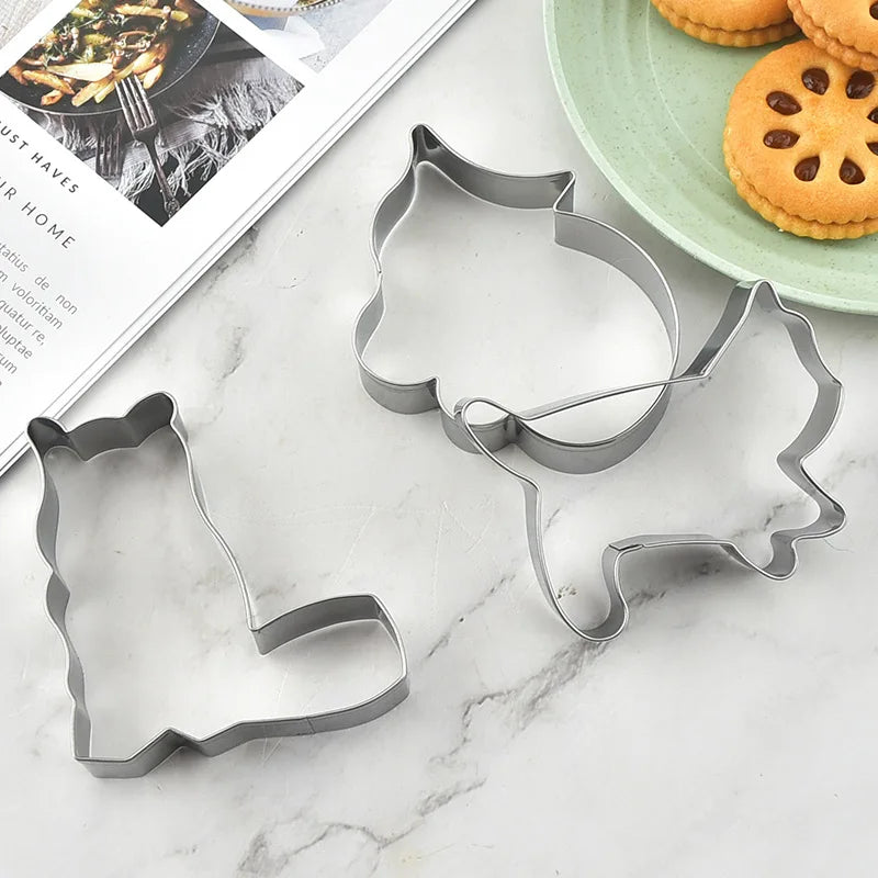 
                  
                    5pcs Cat Cookie Cutter Set Stainless Steel - Yoru Says
                  
                