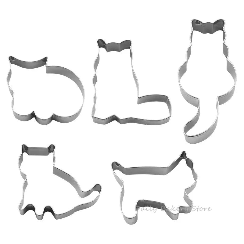 
                  
                    5pcs Cat Cookie Cutter Set Stainless Steel - Yoru Says
                  
                