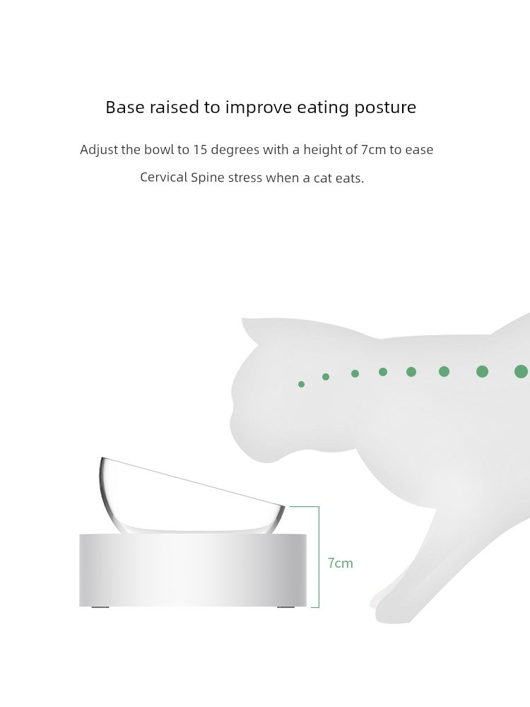 
                  
                    Adjustable, Spine Protection Cat Bowl - Yoru Says
                  
                