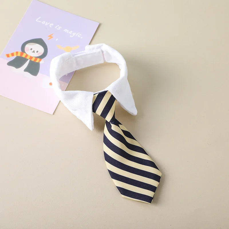 
                  
                    Dapper Kitty Striped Tie Collar - Yoru Says
                  
                