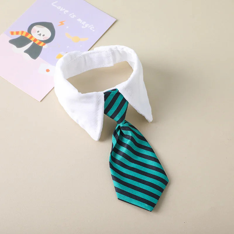 
                  
                    Dapper Kitty Striped Tie Collar - Yoru Says
                  
                