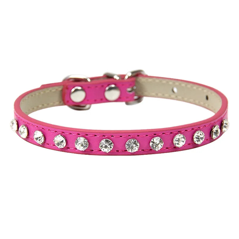 
                  
                    Luxury Rhinestone Rivets Cat Collar - Breakaway collar - Yoru Says
                  
                