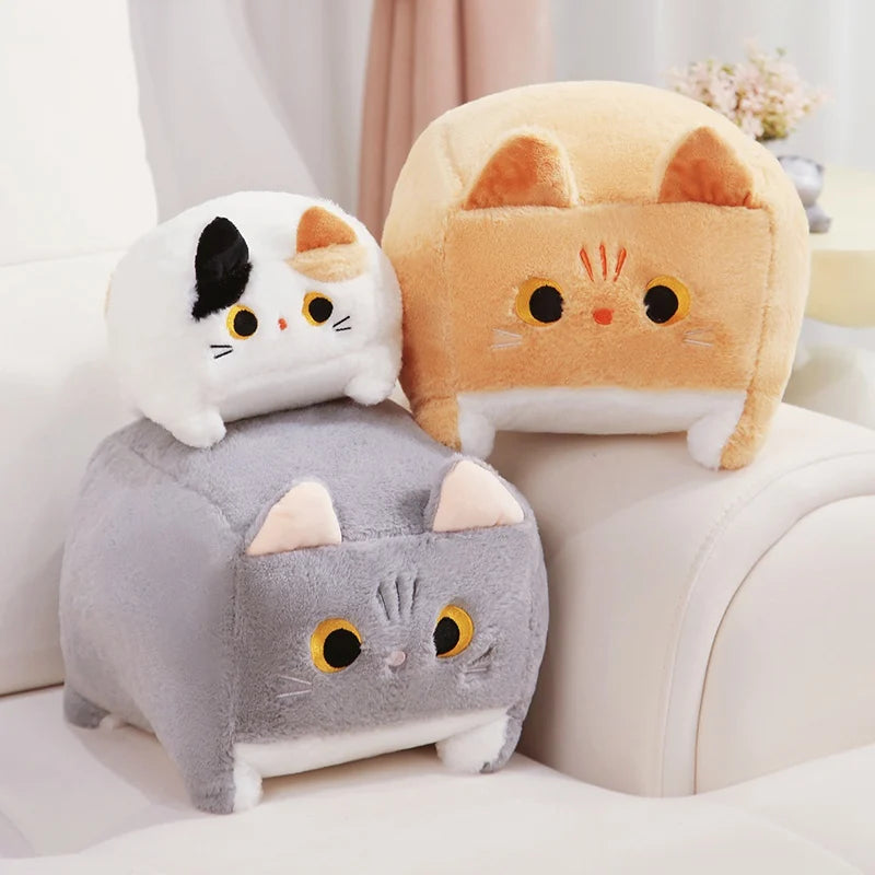 
                  
                    Kawaii  Pillow Block Shaped Kittens Plushies - Yoru Says
                  
                